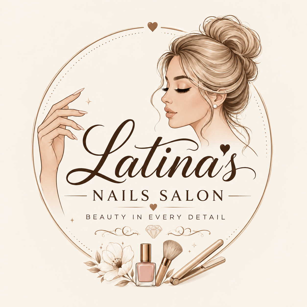 Latinas Nails Salon Logo
